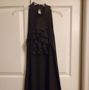 B.Smart Black halter dress